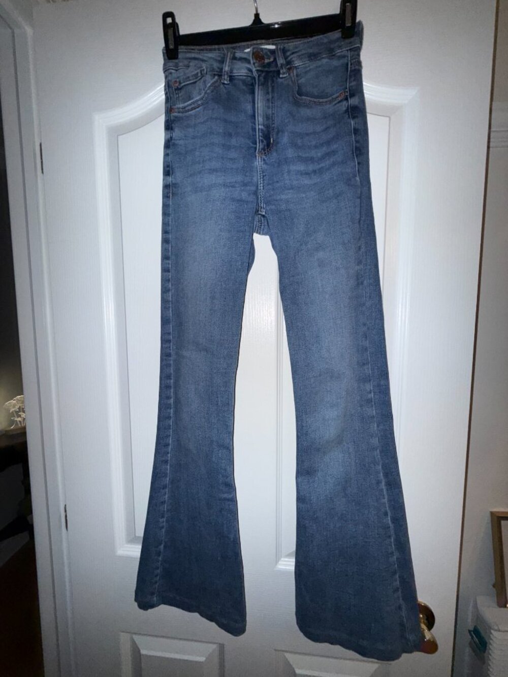 2 high waisted flare jeans